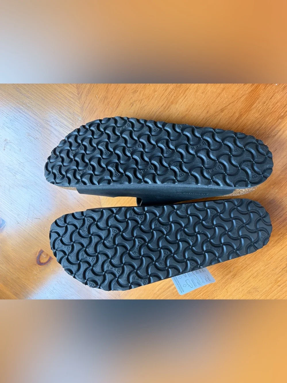 Arizona Birkenstock man’s black sandals 45/290/M12